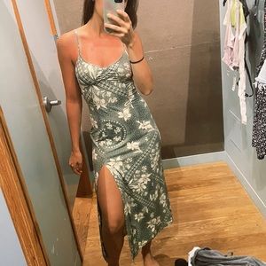 UO green maxi dress